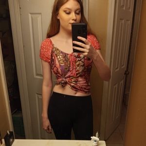 Large Multi-Patterned Blouse